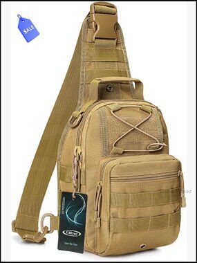 Tactical Backpack Sling Shoulder Bag EDC Lightweight 7L Outdoor Sport